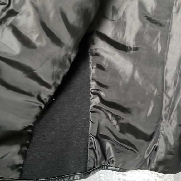 Forever 21 Faux Leather Stud Black Jacket Coat S Gold Tone Hardware Zipper - Picture 7 of 8